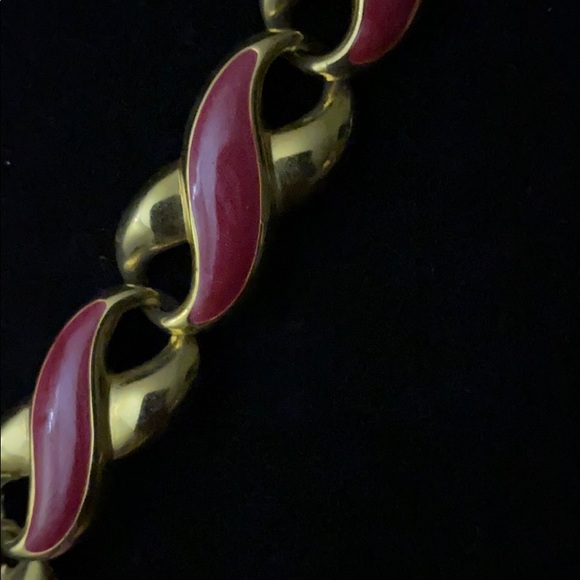 Pink and gold necklace - Picture 3 of 4
